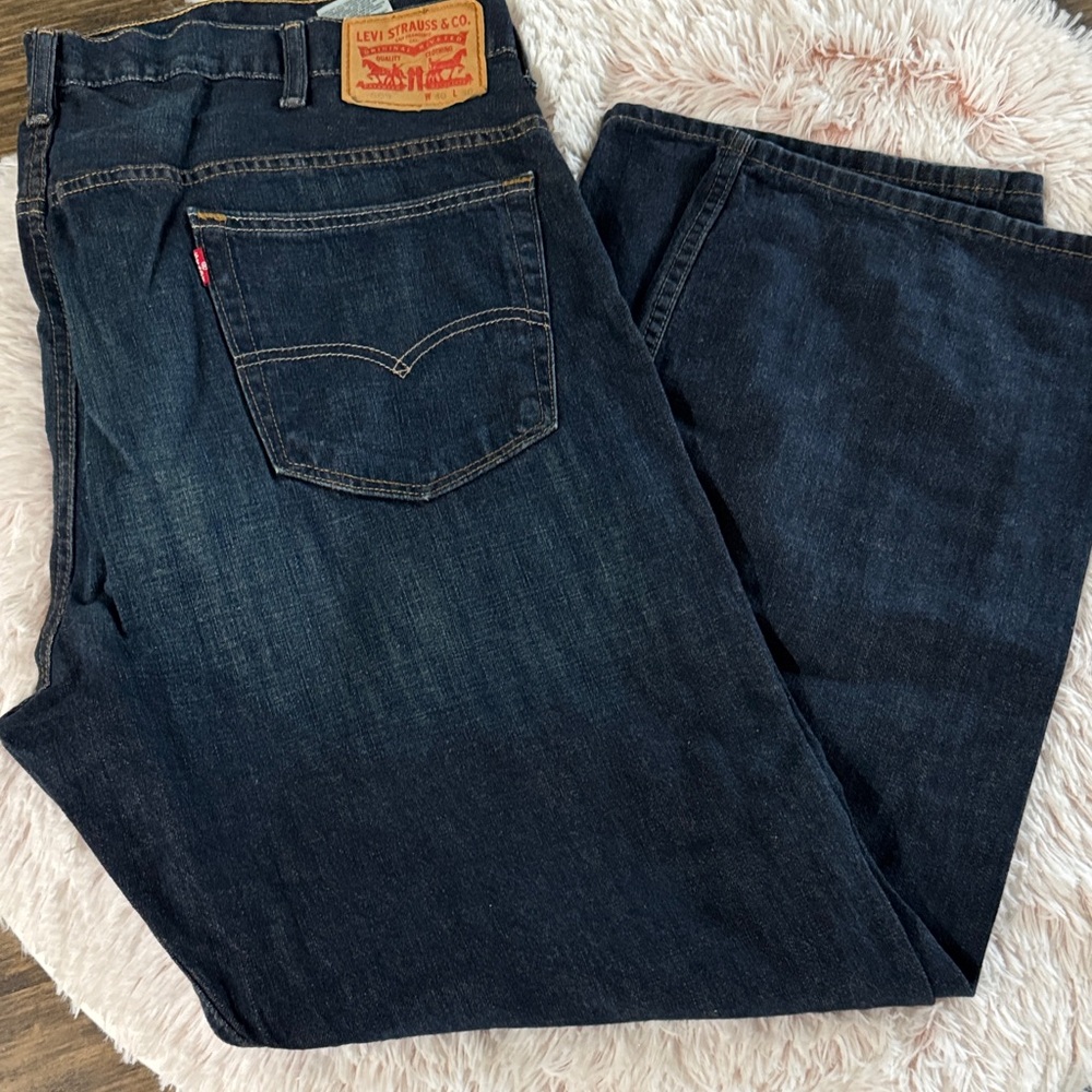 Levi's Men's Deep Indigo Straight Jeans